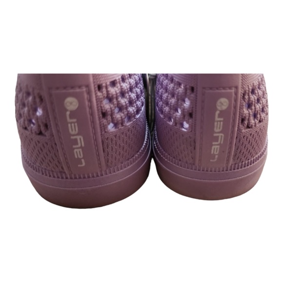 NWT Layer 8 Katie Rubber Comfy Shoes Lavender Sizes 8 - Picture 3 of 6
